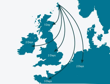 Shetland Fish Distribution Map